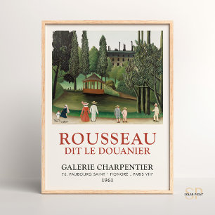 Henri Rousseau View of Montsouris Park Kiosk Paint Poster