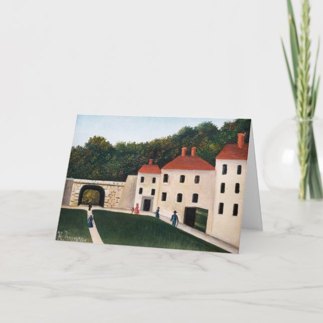 Henri Rousseau - Walkers in a Park Kort (Framsida)