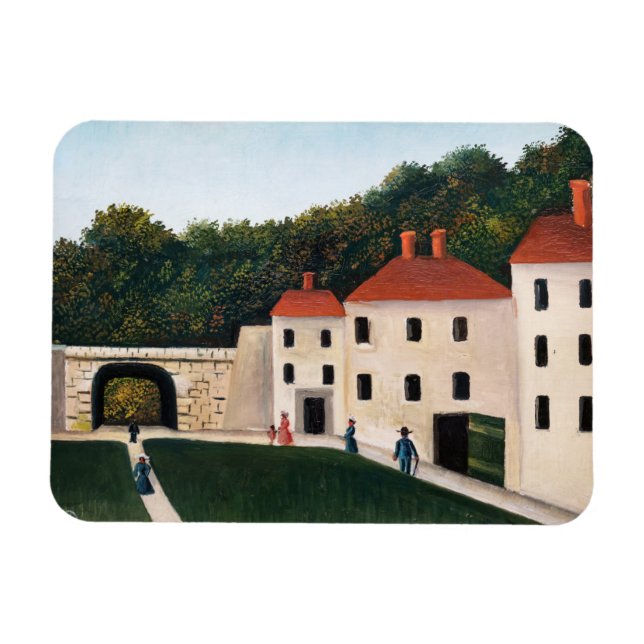 Henri Rousseau - Walkers in a Park Magnet (Horisontell)