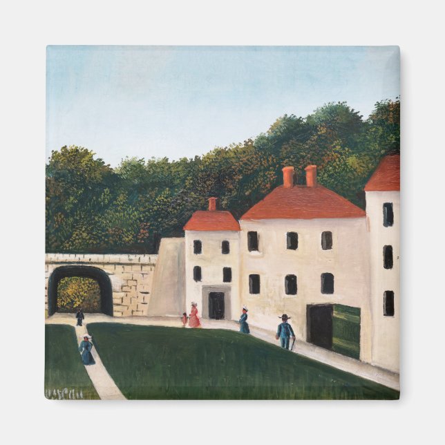 Henri Rousseau - Walkers in a Park Magnet (Framsidan)
