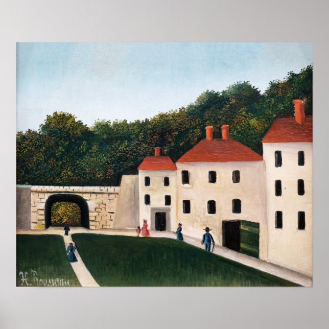 Henri Rousseau - Walkers in a Park Poster (Framsidan)