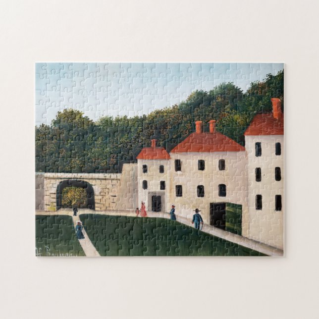 Henri Rousseau - Walkers in a Park Pussel (Horisontell)