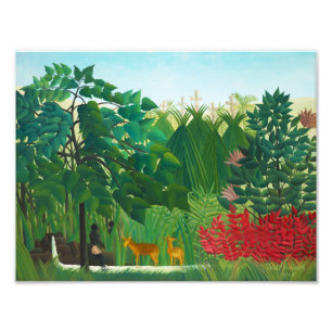 Henri Rousseau Waterfall Fototryck