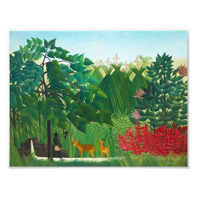 Henri Rousseau Waterfall Fototryck (Framsidan)