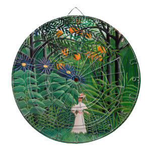 Henri Rousseau - Woman Walking in an Exotic Forest Darttavla