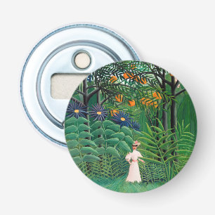 Henri Rousseau - Woman Walking in an Exotic Forest Flasköppnare