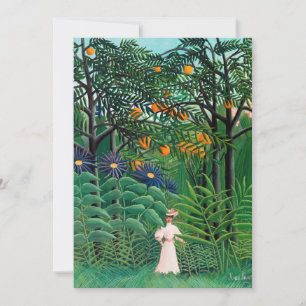 Henri Rousseau - Woman Walking in an Exotic Forest Inbjudningar