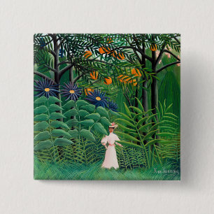 Henri Rousseau - Woman Walking in an Exotic Forest Knapp