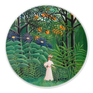 Henri Rousseau - Woman Walking in an Exotic Forest Knopp