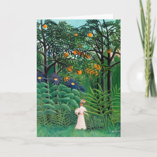 Henri Rousseau - Woman Walking in an Exotic Forest Kort