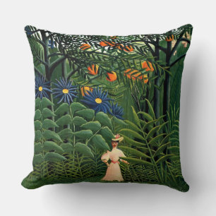 Henri Rousseau - Woman Walking in an Exotic Forest Kudde