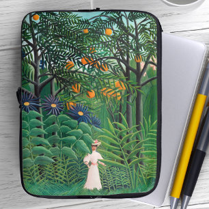 Henri Rousseau - Woman Walking in an Exotic Forest Laptop Fodral