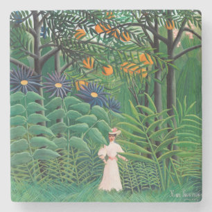 Henri Rousseau - Woman Walking in an Exotic Forest Stenunderlägg