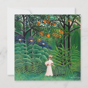 Henri Rousseau - Woman Walking in an Exotic Forest Tack Kort