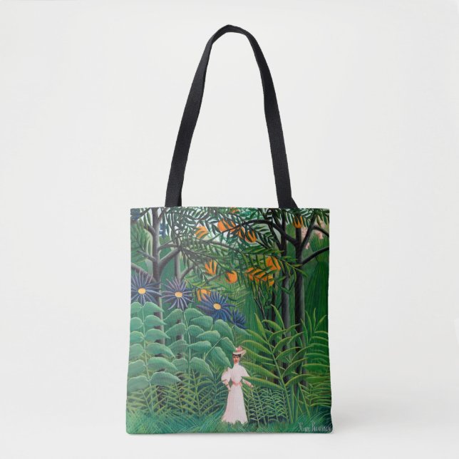 Henri Rousseau - Woman Walking in an Exotic Forest Tygkasse (Framsida)