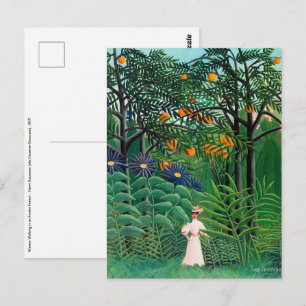 Henri Rousseau - Woman Walking in an Exotic Forest Vykort