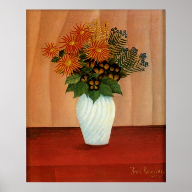 Henri Rousseau's Bouquet of Flowers (circa 1900) Poster (Framsidan)