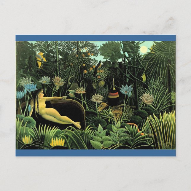 Henri Rousseau's Dream (1910) Vykort (Framsida)
