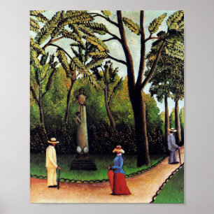 Henri Rousseaus monument över Chopin Poster