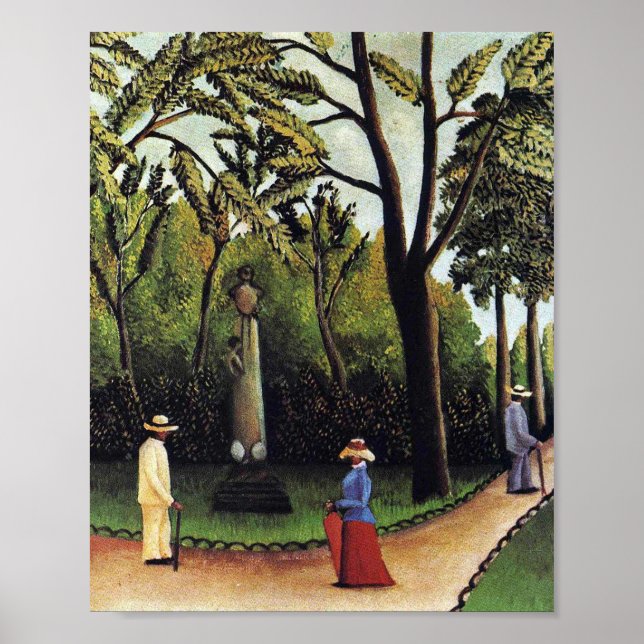 Henri Rousseaus monument över Chopin Poster (Framsidan)
