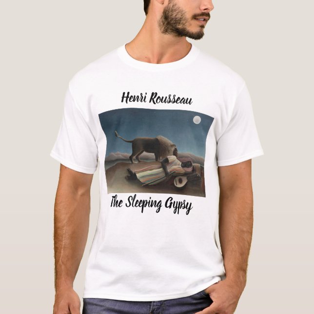 Henri Rousseau's The Spieping Gypsy T-Shirt (Framsida)