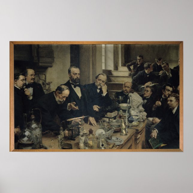 Henri Sainte-Claire Deville Lecturing, 1890 Poster (Framsidan)