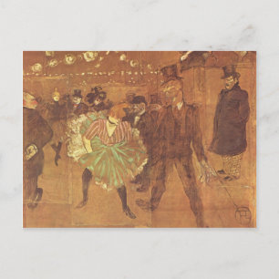 Henri Toulouse-Lautrec: Booth of La Goulue Vykort