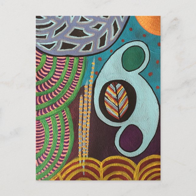 "Henri"-vykort för modern abstrakt Vykort (Framsida)