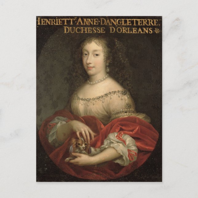Henrietta Anne Duchess of Orleans Vykort (Framsida)