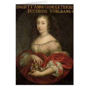 Henrietta Anne hertiginna av Orleans Hälsningskort