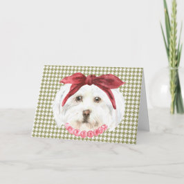Henrietta, Havanese Greeting Card Kort