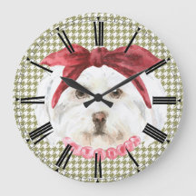 Henrietta, Havanese Wall Clock