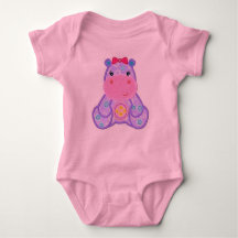Henrietta Hippo Romper Baby Shower Gift