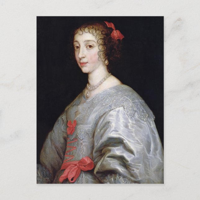 Henrietta-Maria av Frankrike Vykort (Framsida)