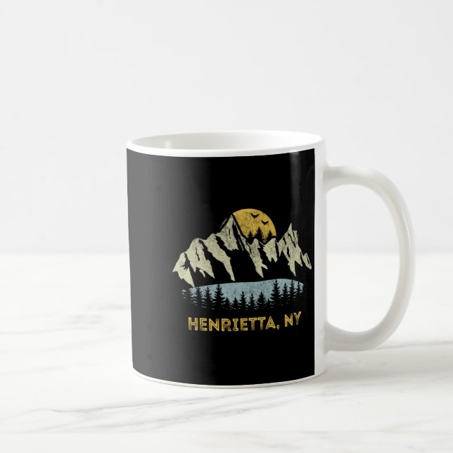 Henrietta New York Mountain Sunset Sunrise Ny  Kaffemugg (Höger)
