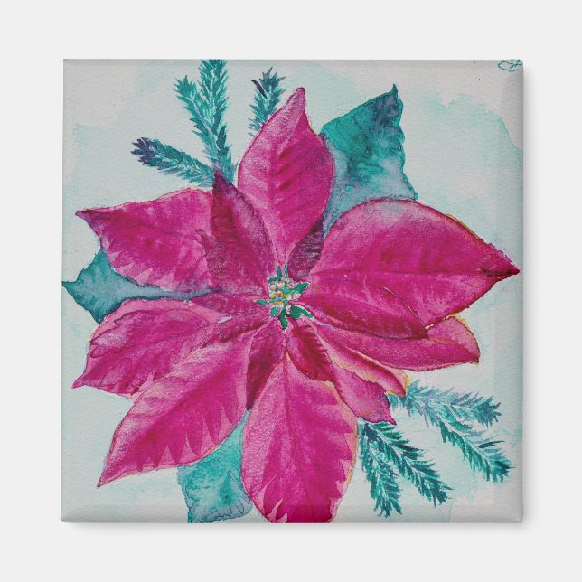Henrietta Poinsettia Magnet (Framsidan)
