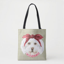 Henrietta the Havanese Tote Bag Tygkasse