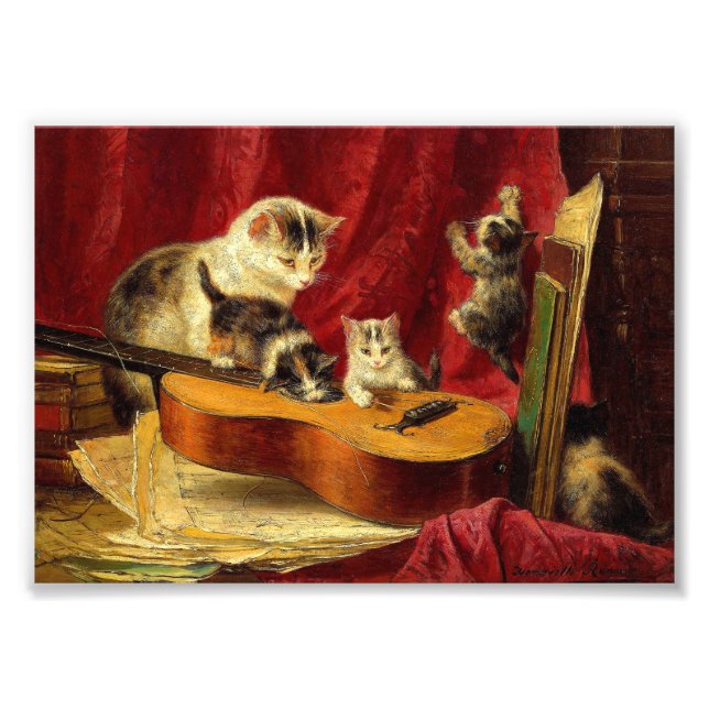 Henriëtte Ronner-Knip Skapar Music Fototryck (Framsidan)