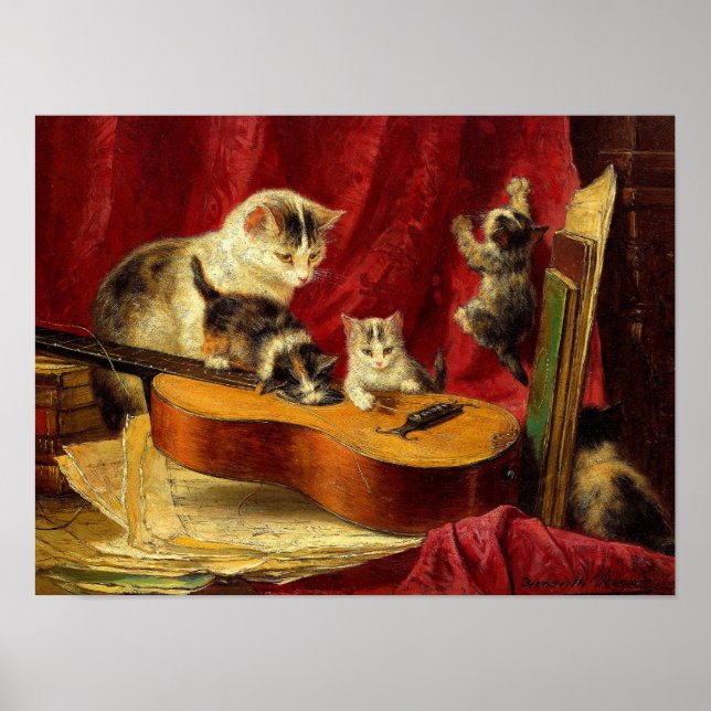 Henriëtte Ronner-Knip Skapar Music Poster (Framsidan)