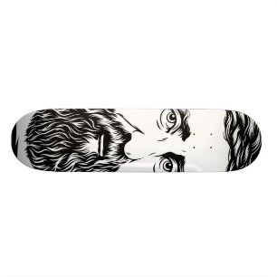 Henrik David Thoreau porträtt Skateboard Bräda 20 Cm
