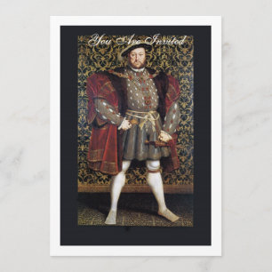Henrik VIII Porträtt Inbjudningar