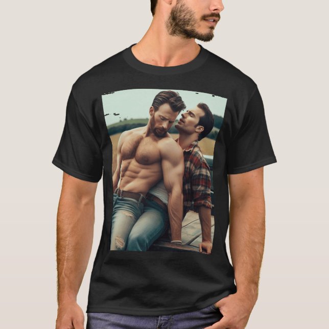 Henry cavill och Chris evans två legendariska T Shirt (Framsida)