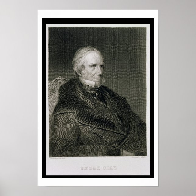 Henry Clay, graverad av Alfred Sealey (d.1862) aft Poster (Framsidan)