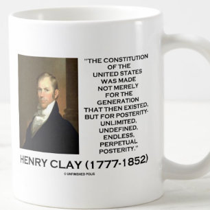 Henry Clay-konstitutionen för Förenade Stater Kaffemugg