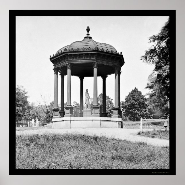 Henry Clay Memorial i Richmond, VA 1865 Poster (Framsidan)