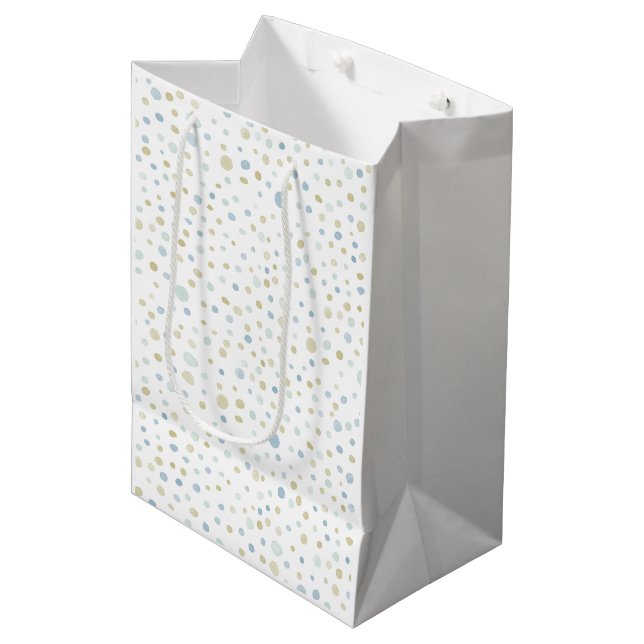 Henry Confetti Watercolor Dots Gift Bag (Framsidan Vinklad)