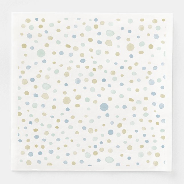 Henry Confetti Watercolor Dots Pappersservett (Framsida)