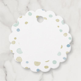 Henry Confetti Watercolor Prickar Favorit Tags Gåvor Etiketter