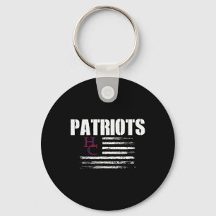 Henry County Patriots Logotyp USA flagga Pride Hs Nyckelring