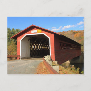 Henry Covered Bridge Bennington Vermont Vykort